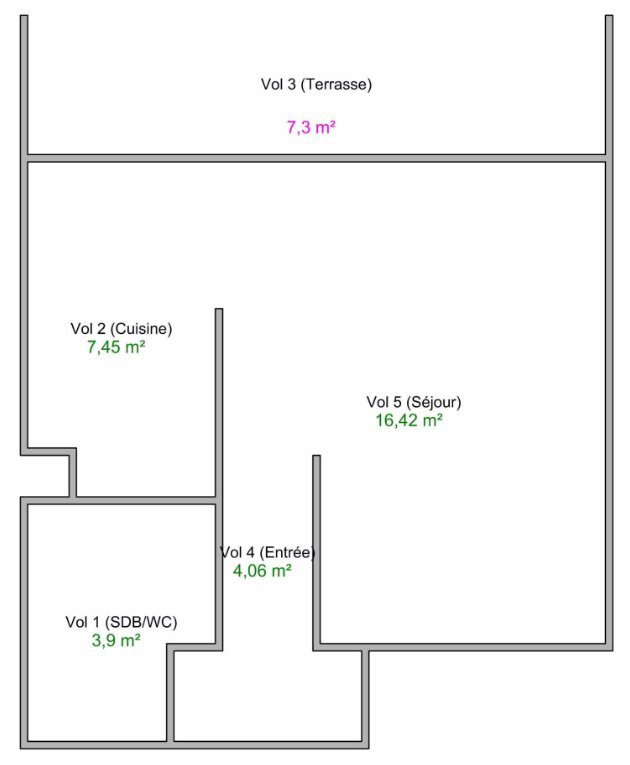 STUDIO A LOUER - DECINES CHARPIEU Berthaudieres - 31.83 m2 - 461 &euro; charges comprises par mois